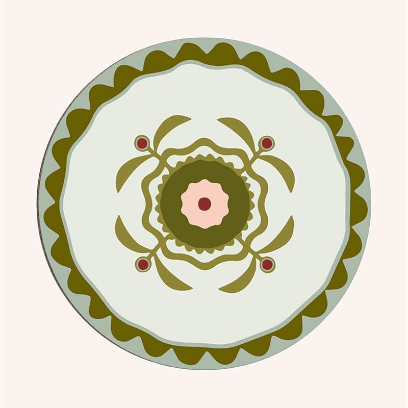 Patchwork Set of 6 Placemats, D29cm, Multi