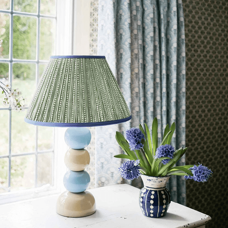 Dot Double Layer Vase, H25cm, Indigo