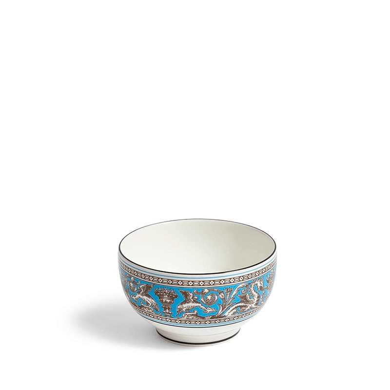 Florentine Rice Bowl, D10.5cm, Turquoise