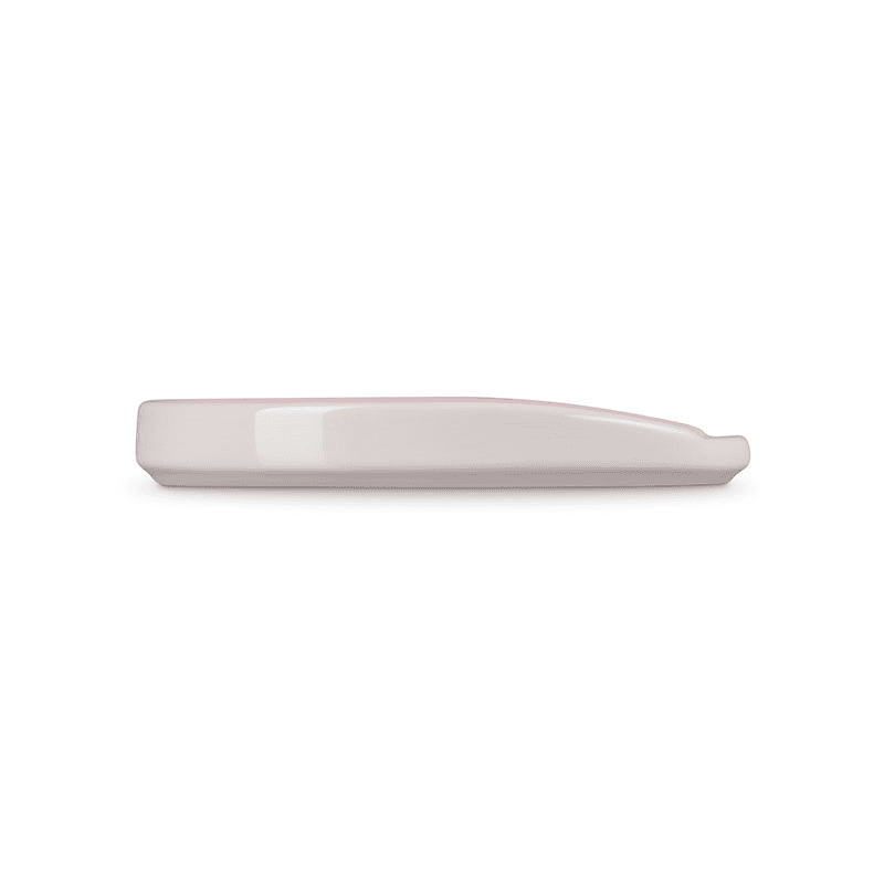 Stoneware Oval Spoon Rest, 16cm, Shell Pink