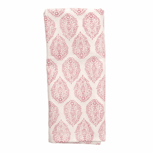 Image showing the Leaf Set of 4 Napkins, 45 x 45cm, Pink product.