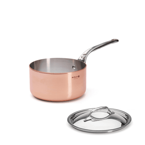 Image showing the Prima Matera Saucepan with Lid, 20cm, Copper product.