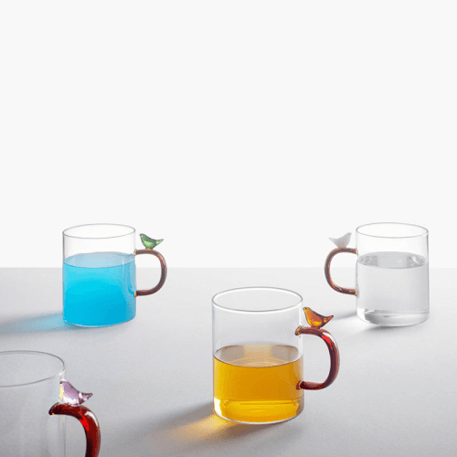 Image showing the Birds Mug, 450ml, Green product.