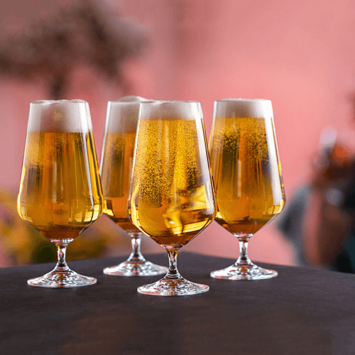 Image showing the Cheers Set of 4 Beer Glasses, 550ml, Clear product.