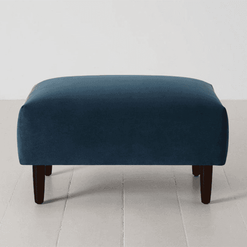 Image showing the Model 05 Velvet Ottoman, Teal product.