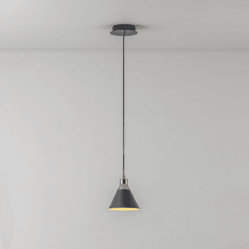 Image showing the Cone Pendant Light, H189cm, Charcoal product.