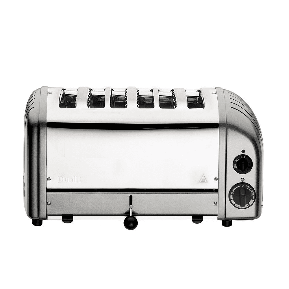 Classic Vario 6 slot toaster, Metallic Silver