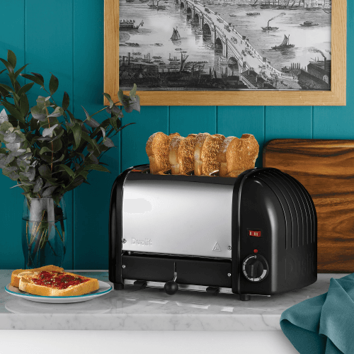 Image showing the Classic Vario 4 Slot Toaster, Black product.