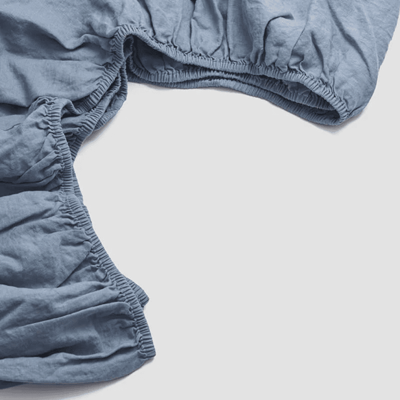 Fitted Sheet, King, Dusk Blue