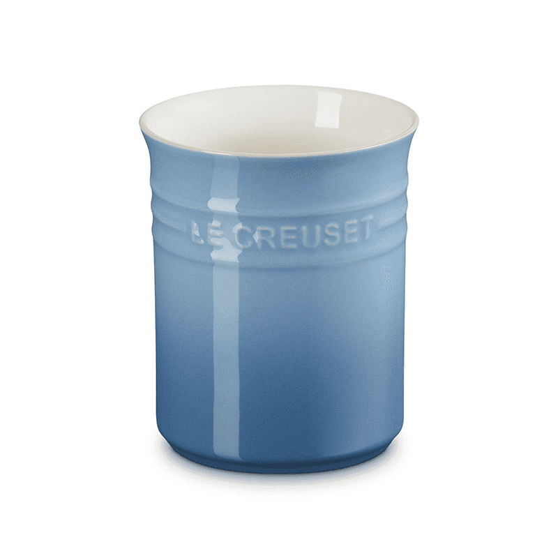 Stoneware Utensil Jar, Small, Chambray