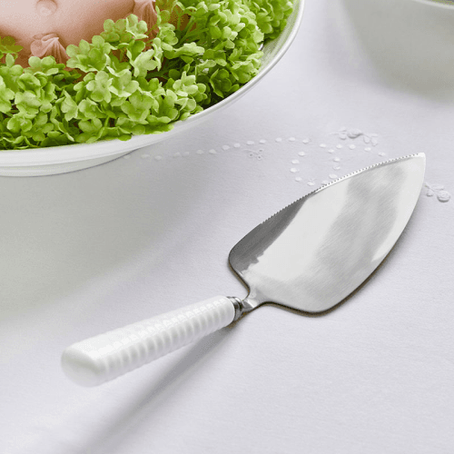 Image showing the Cake Server, White/Silver product.