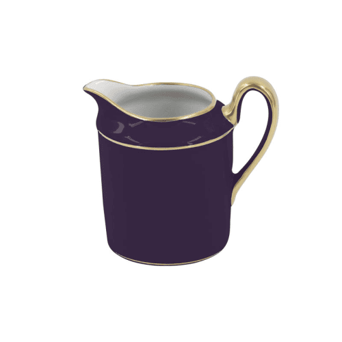 Image showing the Sous Le Soleil Empire Cream Jug, 150ml, Matt Gold Classic Sevres Blue product.