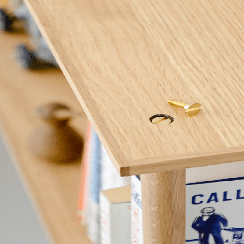 Platform 2 Shelf, H38 x W100cm, Oak