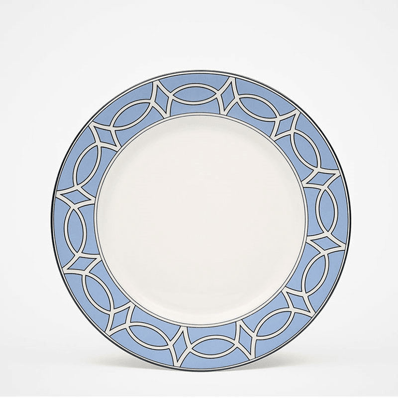 Loop Set of 2 Dessert Plate, D21cm, Cornflower Blue