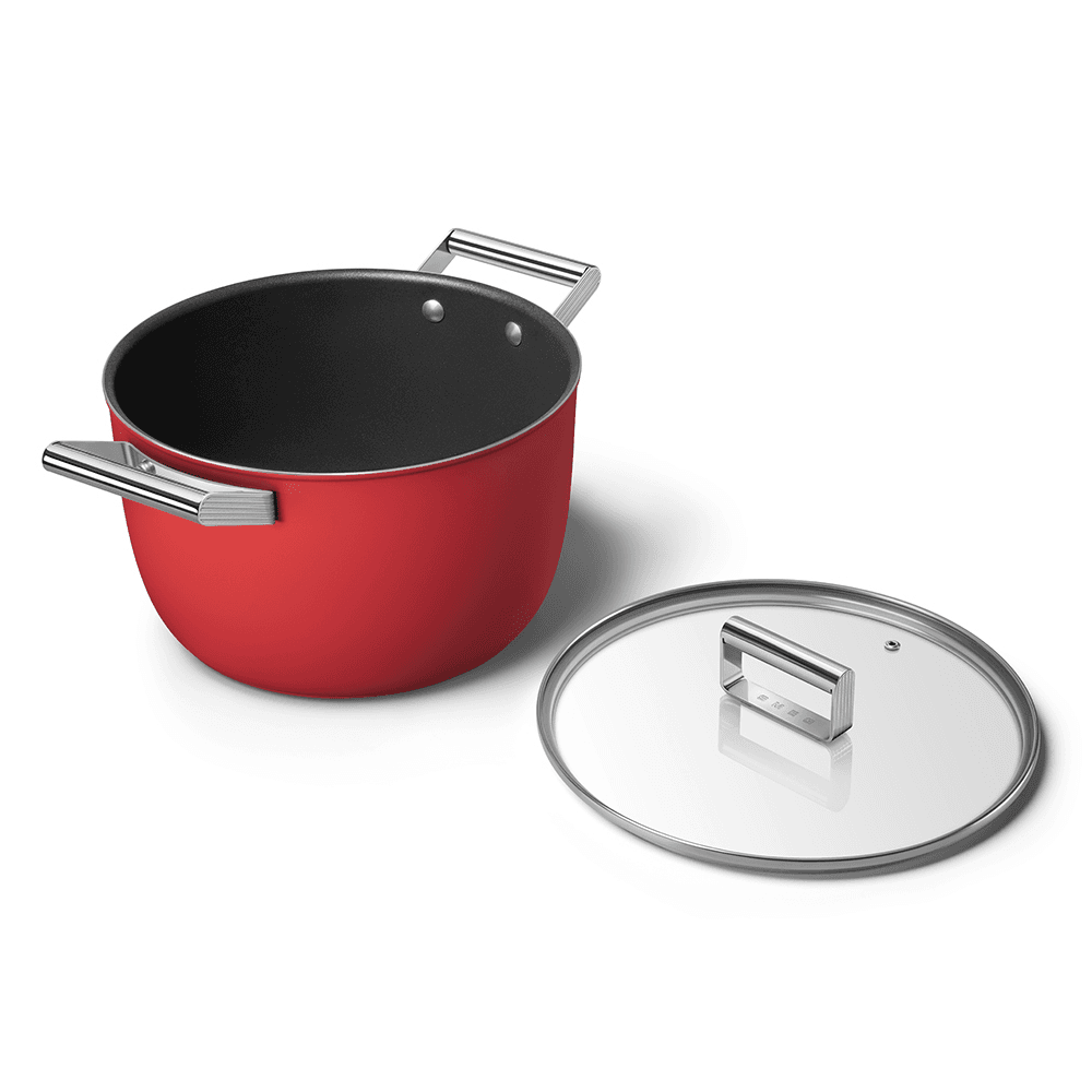 Casserole with Lid, 24cm, Red
