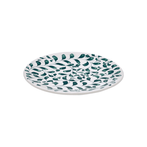 Image showing the Scroll Side Plate, D19cm, Green product.
