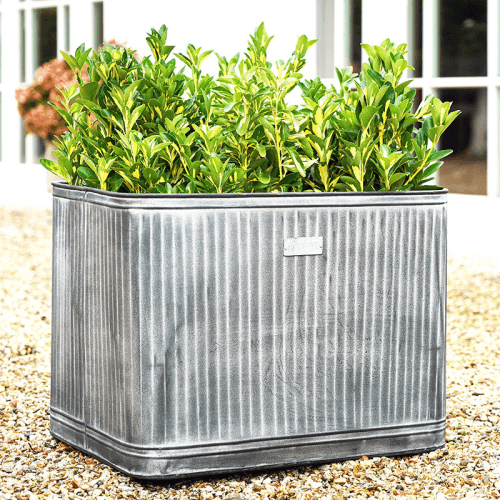 Image showing the Hampton Planter, D80cm, Galvanised product.