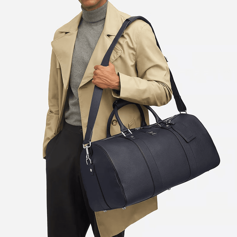 Boston Travel Bag, Navy Pebble