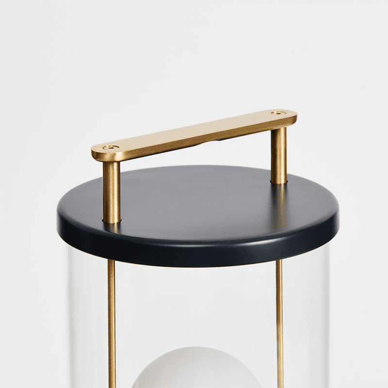 The Muse Portable Lamp, 125 x 135 x 338mm, Hackles Black