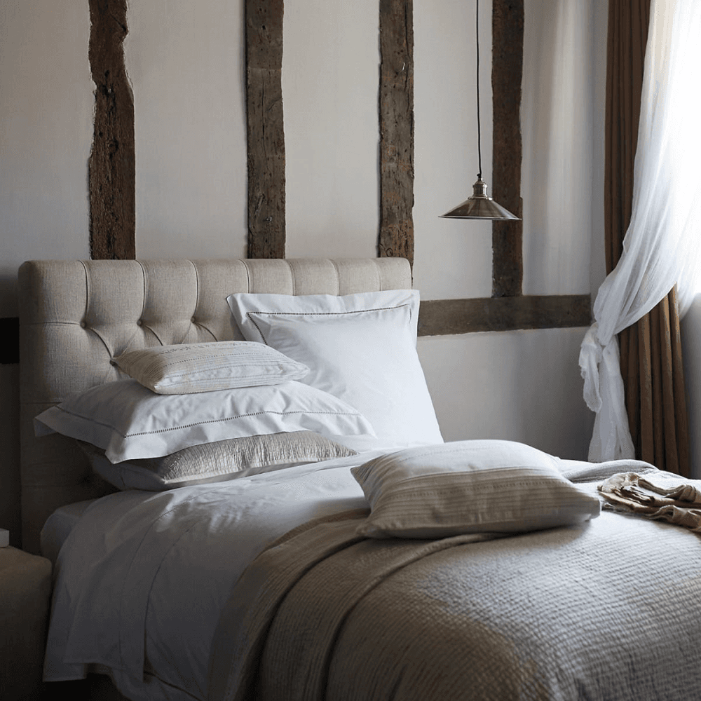 Santorini - 200 Thread Count Cotton Oxford pillowcase, 50 x 90cm, White