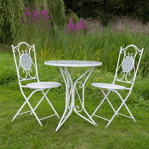 Image showing the Mosaic 3 Piece Bistro Set, Blue & White product.