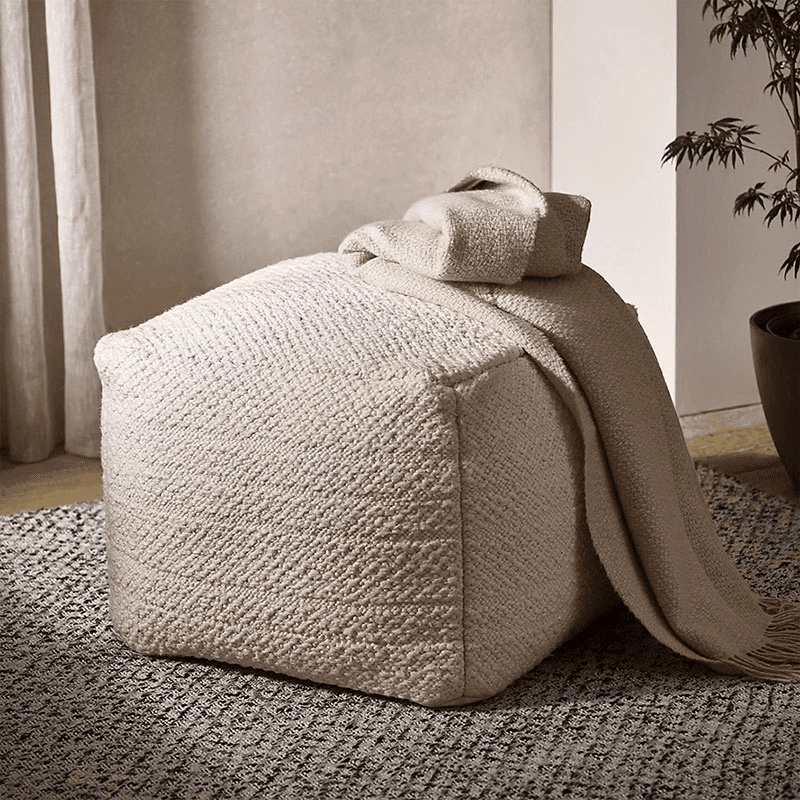 Dalton Pouffe Pouffe, H43 x D52cm, Natural