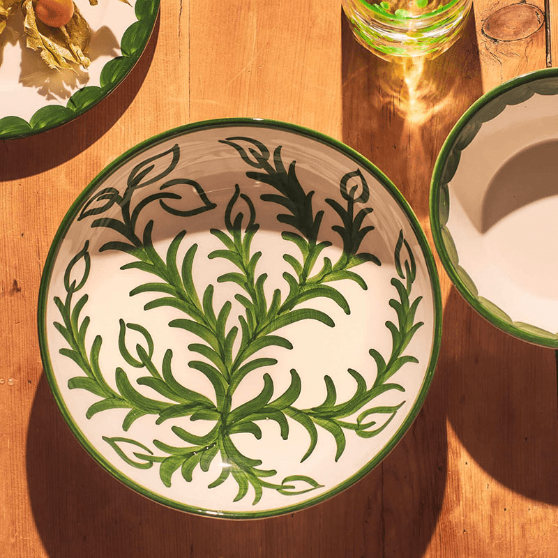 Vina Large Bowl, D24cm, Green