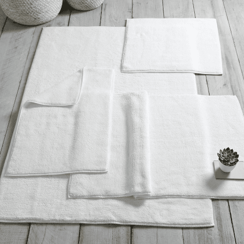 Image showing the Ile de Re Bath mat, Large, White product.
