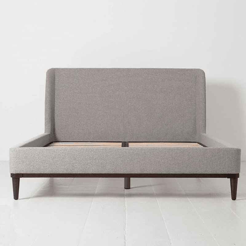 Bed 02 Linen King Size Frame, Natural