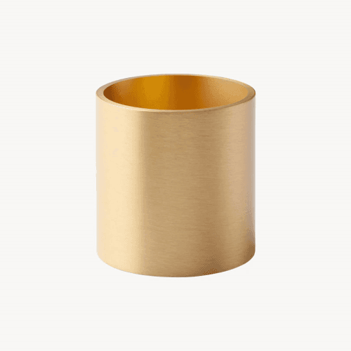 Image showing the Roman Candle Holder, H4.5cm, Satin Solid Brass product.