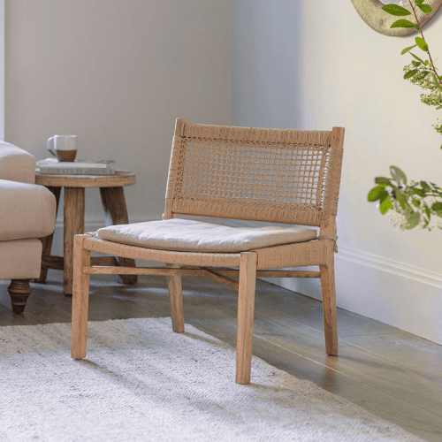 Image showing the Aamani Occasional Chair, Mango Wood product.