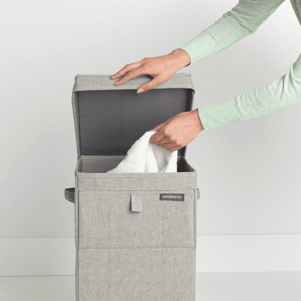 Stackable laundry box, 35 litre, Grey