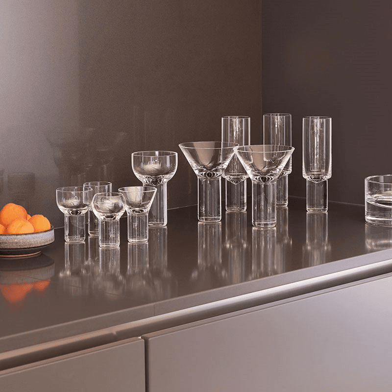 Boris Set of 2 Nick & Nora Glasses, 180ml, Clear