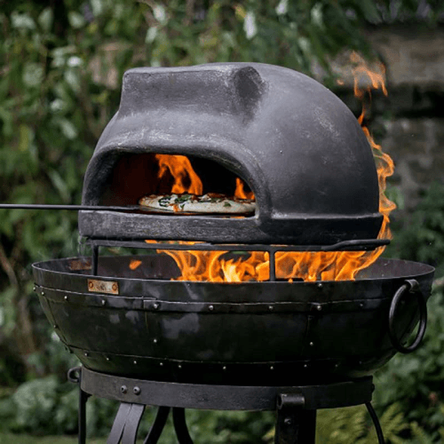 Image showing the Clay Wood Fire Oven, D70cm, Black product.
