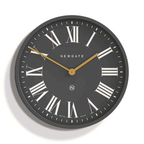 Image showing the Mr Butler Wall Clock, D45cm, Moonstone Grey/Cream product.