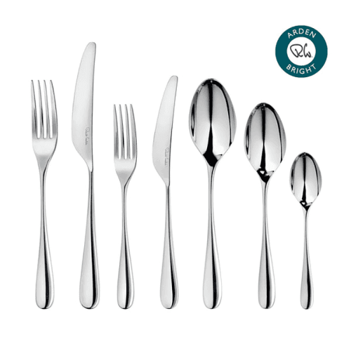 Image showing the Arden Bright 7 piece place setting, stainless steel product.