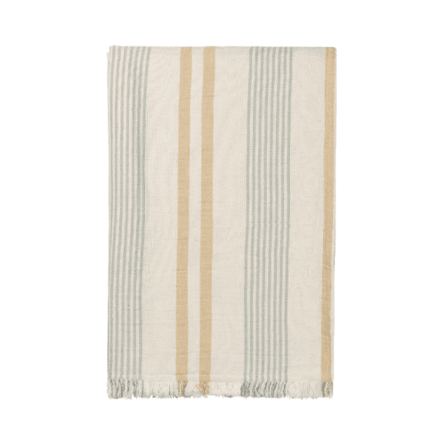 Image showing the Iris Throw, H215cm x W130cm, Yellow/Green product.