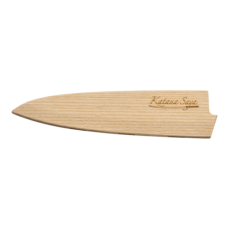 Katana Saya Olive Wood Gyuto Knife, 20cm Damascus Blade