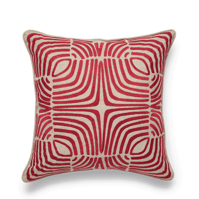 Salvador Cushion Cover, 51 x 51cm, Red Madder