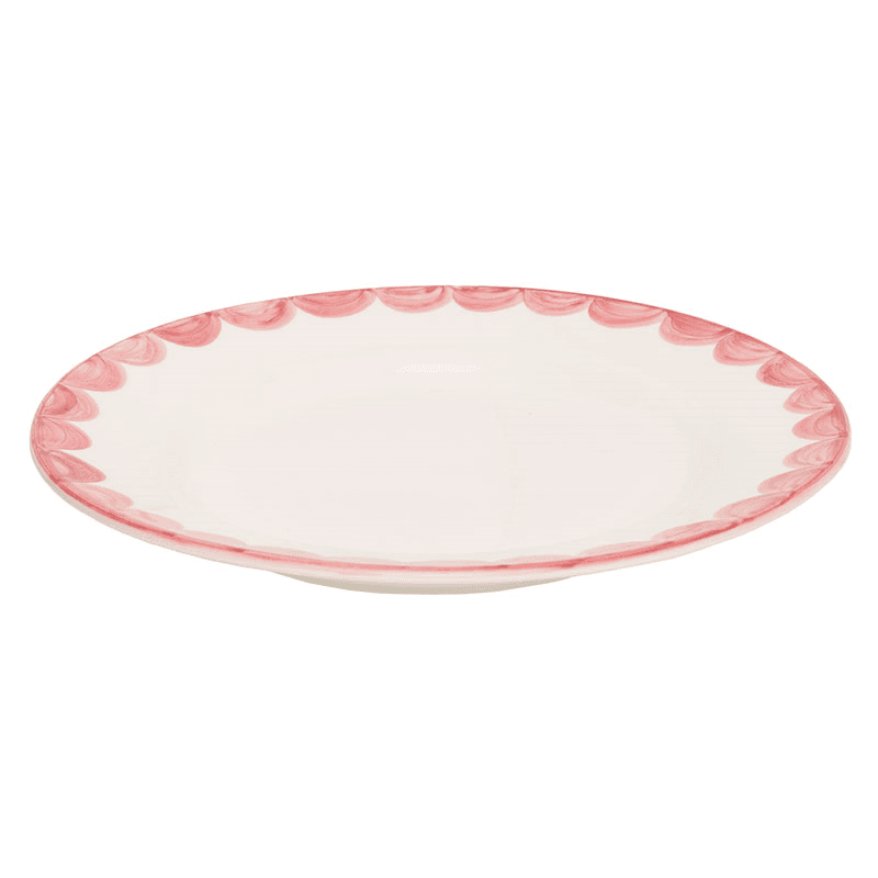 Scallop Set of 2  Dinner Plates, 28cm, Pink