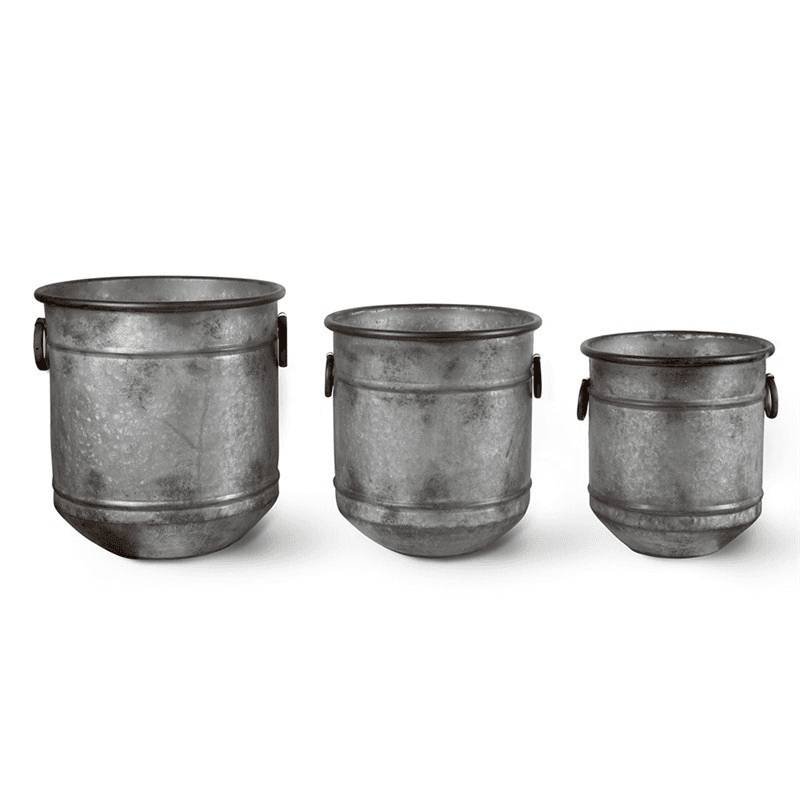 Malmesbury Set of 3 Planters, Grey