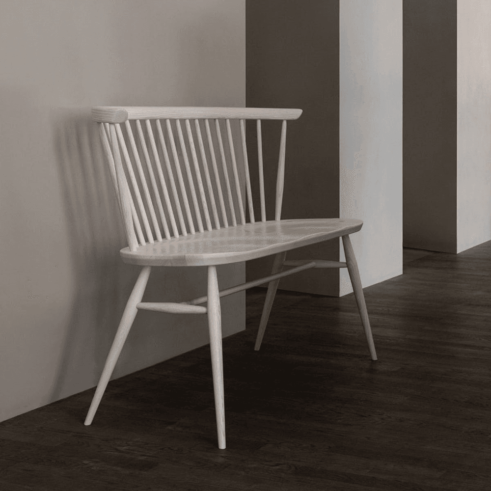 Originals Love Seat, L.Ercolani by Ercol, H82 x W117 x D53cm, Natural
