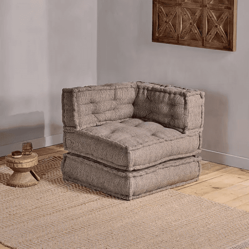 Image showing the Nadeeka Modular Sofa Corner, Soft Grey product.