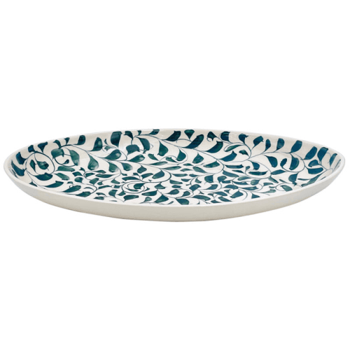 Image showing the Scroll Platter, W25 x L40cm, Green product.