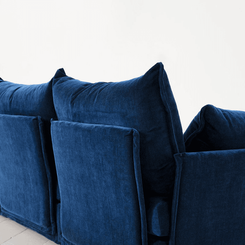 Model 06 3 Seater Sofa With Chaise, Navy