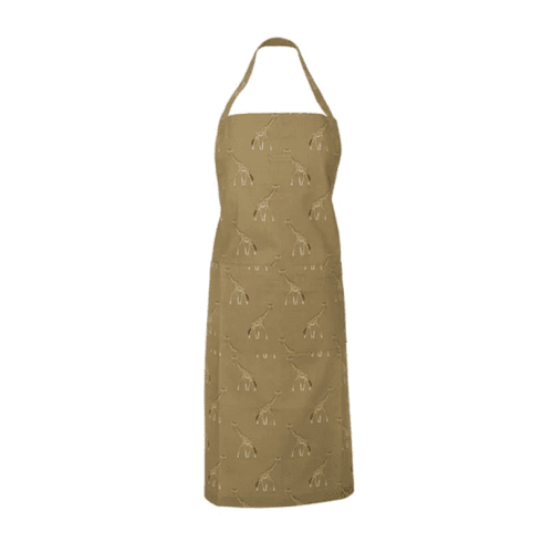 Image showing the Giraffe Adult Apron, 72 x 90cm, Mustard product.
