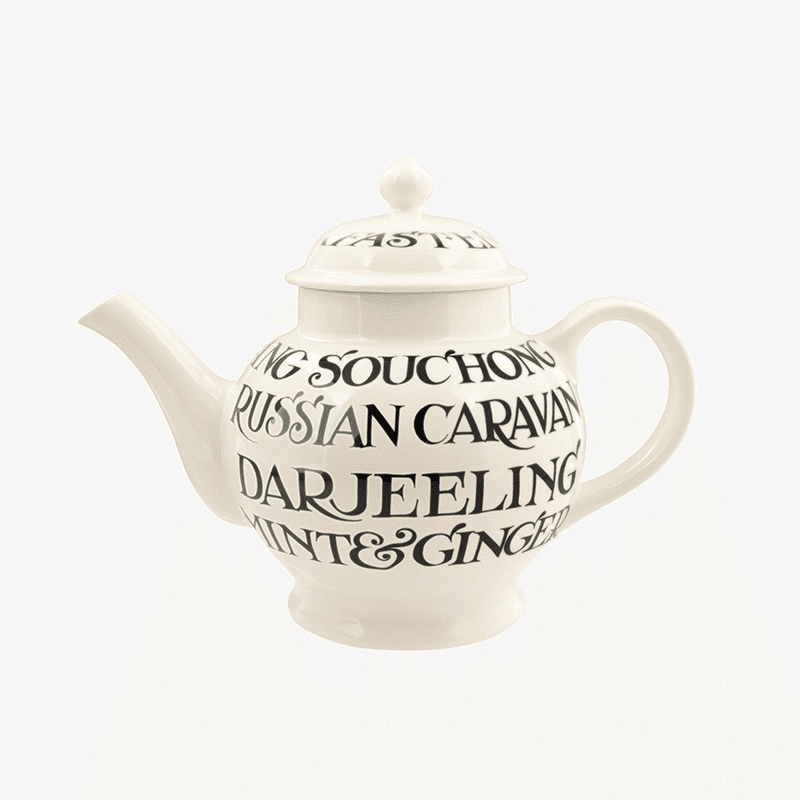 Black Toast Teapot, 1.6l, Cream