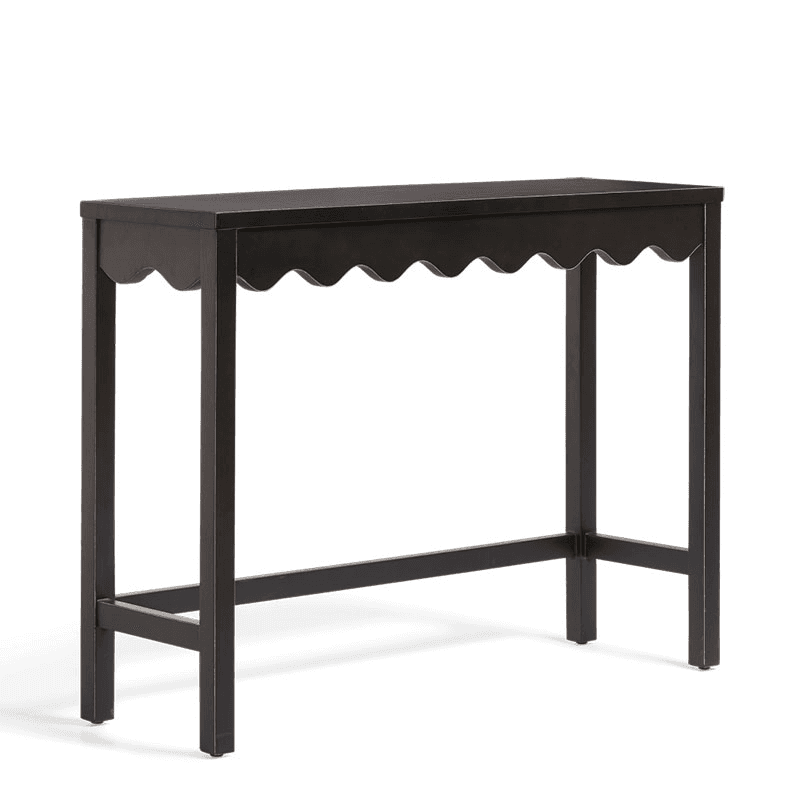 Talasa Console Table, Rubbed Black