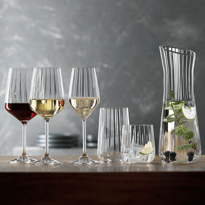 LifeStyle Set of 4 Red Wine Glasses, 630ml, Clear