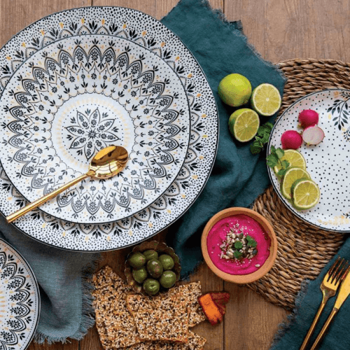 Image showing the Artisanne Noir Large Serving Bowl, D36cm, Monochrome product.